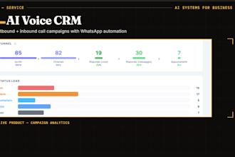 build a custom ai voice crm with whatsapp automation