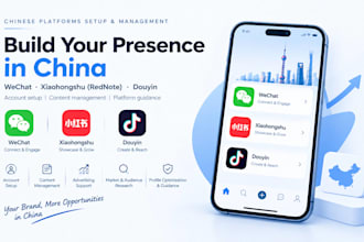 setup manage wechat xiaohongshu rednote douyin for chinese social advertising