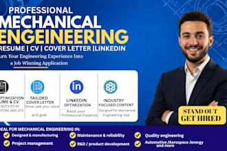 write an ats optimized mechanical engineering resume and CV