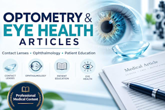 write contact lens, optometry, ophthalmology, and eye health articles