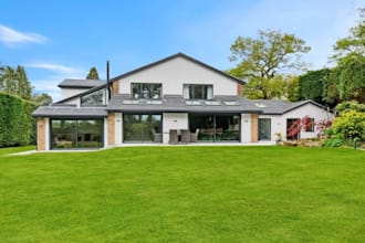 upgrade 3d modern detached house,bipv roofing,garden design,backyard patio,cgi