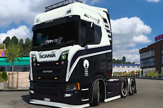 make custom ets2 ats truck skins, liveries, paintjobs, mods and trailers