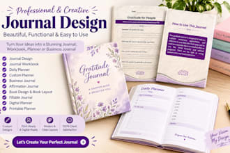 do journal design journal workbook daily planner custom planner business journal