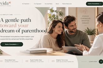 build wix fertility clinic website wix reproductive health egg freezing website