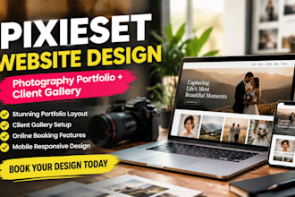 design pixieset website photography website client gallery online booking