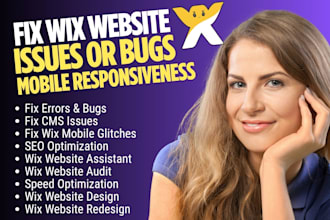 fix wix website bugs or issues layout fix seo cms issues fix wix studio issues