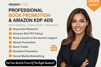 do book promotion, ebook marketing and book advertising using amazon kdp ppc ads