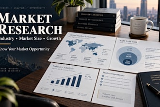 do market research, industry analysis and market sizing for businesses