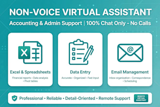 do non voice virtual assistant for accounting admin support