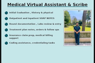be professional medical virtual assistance and medical scribing