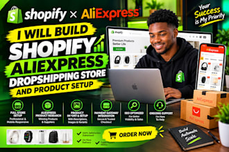 build aliexpress dropshipping store and product setup