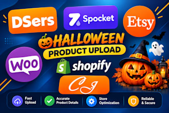 design halloween shopify store halloween product upload via dsers printify