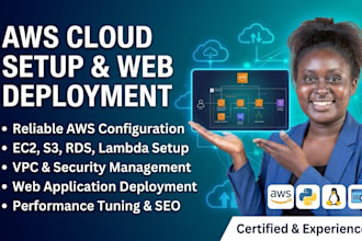 do AWS cloud setup, web development, and SEO
