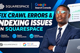 fix google indexing, crawl and SEO errors for squarespace websites