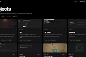 create a website portfolio design for your future project