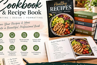 do cookbook design kdp cookbook formatting meal plan cookbook design