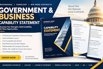design government capability statement business capability statement