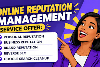 provide orm,reverse seo,online reputation management service