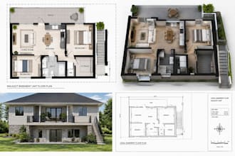 walkout basement rental unit in law suit plan and legal basement 2d floor plan