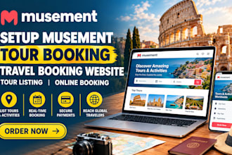 setup musement tour booking travel booking website tour listing online booking