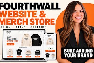 setup fourth wall store design fourthwall website design fourthwall merch pod