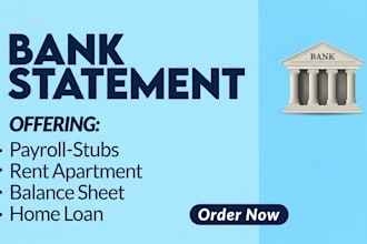professionally format bank statements