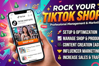 setup and optimize tiktok shop, product listings and tiktok shop SEO