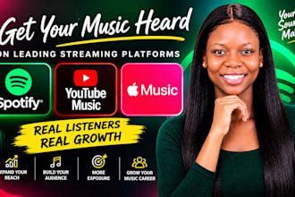 spotify music promotion, youtube music, apple music promotion