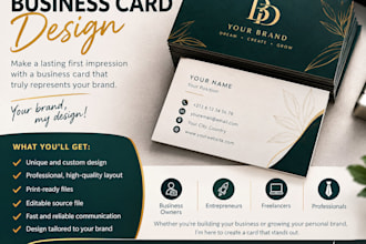 create professional business card design