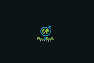 design emblem tour travel adventure logo