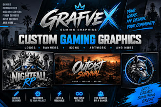 create custom gaming graphics for discord and gaming servers