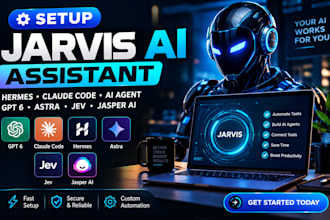 setup jarvis ai assistant hermes claude code ai agent gpt 6 astra jev jasper ai