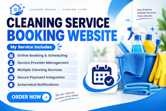 build a cleaning service booking website for your business