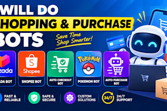 lazada bot, shopee bot, auto checkout bot, pokemon bot auto purchase bot