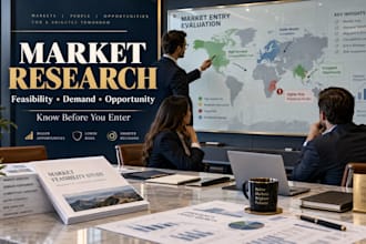 do market research and feasibility study for startups and businesses