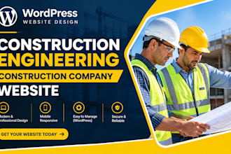 build construction company website, construction website, engineering website