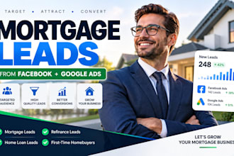 generate qualified mortgage leads using facebook ads and google ads