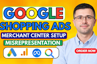 fix google merchant center suspension or fix misrepresentation and shopping ads