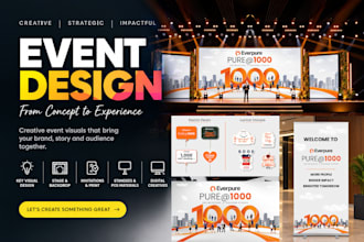 create complete event branding and key visual designs