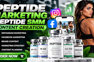peptide marketing peptide SMM content creation supplement social media manager