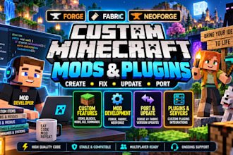 create minecraft forge fabric neoforge mod custom mods plugins bugs