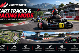 create realistic assetto corsa kart and racing mods