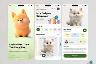 develop pet sitting app, dog walking app, pet care app, pet store