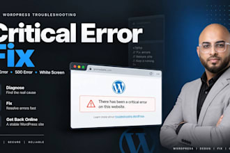 fix wordpress critical error, fatal error and 500 error