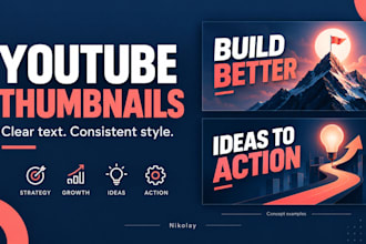 design youtube thumbnails for business and educational videos