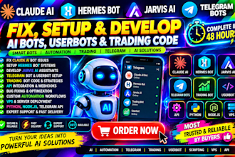 fix claude ai hermes bot jarvis ai telegram bot  userbot telegram trading coding