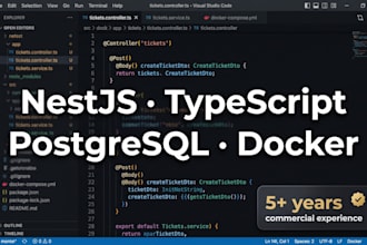 develop a scalable nestjs backend API with nodejs and typescript