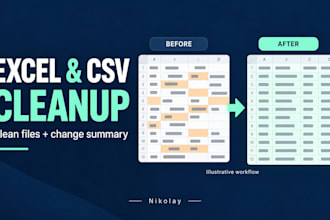 convert PDF tables to excel or clean CSV data