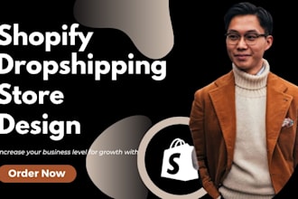 build shopify dropshipping store for your business, redesign shopify,store sales
