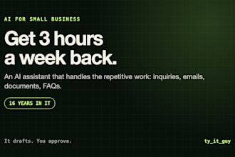 build an ai assistant or automation for your small business